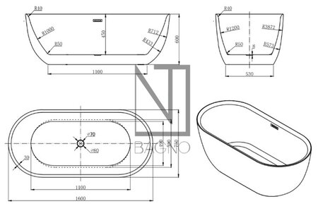 ᑐ Отдельностоящие ванны, купить отдельностоящую ванну - цена в интернет ...