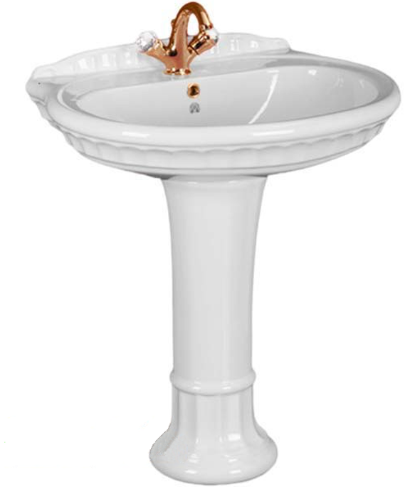 Раковина-тюльпан Migliore Gianeta ML.GNT-25.870BI с пьедесталом ML.GNT ...